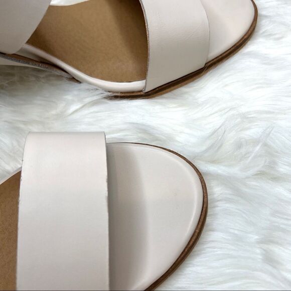 Lucky Brand Vaneesha stacked heel sandal 10 leather Boho Inspired - Picture 10 of 15